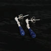 OLIO E ACETO Sterling Silver/Lapis Lazuli/Red Snakeskin Jade Morning Dew Earrings OLIO-OA13E07-LY Blue/Silver (OA13E06)